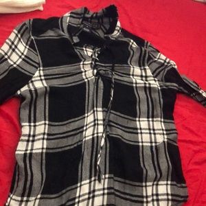 Black and white flannel